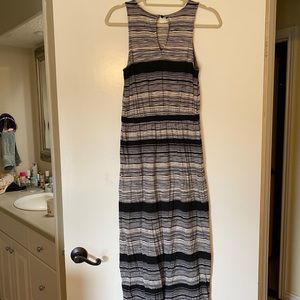 Amazing black and white cream dress